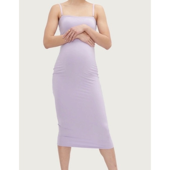 HATCH THE BODY MATERNITY BAMBOO STRAPLESS MIDI DRESS BLACK EUC SIZE M - Picture 7 of 7